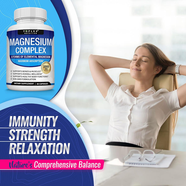 Advanced Magnesium Complex – 1000mg High-Absorption Formula
