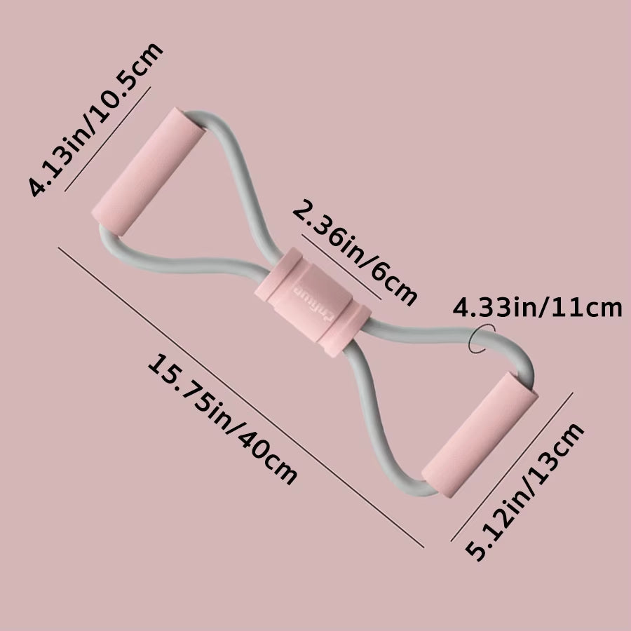 Figure 8 Resistance Bands, Multi-Function 8 Shaped Resistance Band, Resistance Band Elastic, for Home Gym, Training, Stretching.