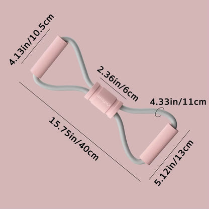 Figure 8 Resistance Bands, Multi-Function 8 Shaped Resistance Band, Resistance Band Elastic, for Home Gym, Training, Stretching.